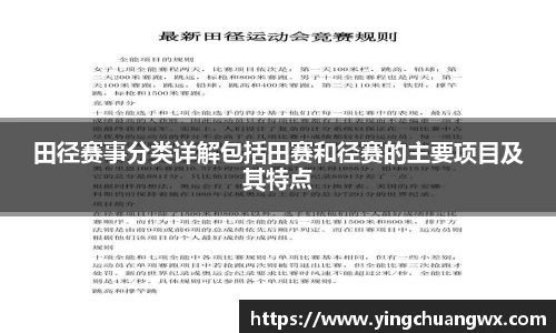田径赛事分类详解包括田赛和径赛的主要项目及其特点