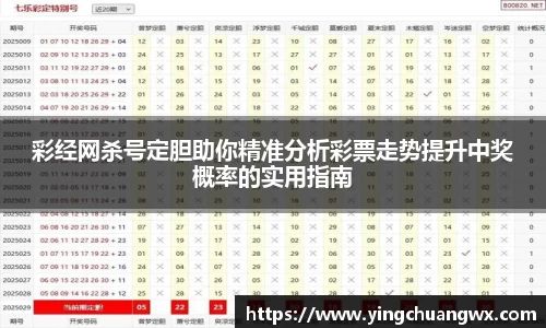 彩经网杀号定胆助你精准分析彩票走势提升中奖概率的实用指南